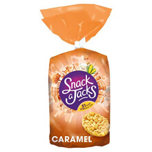 Snack a Jacks Caramel flavor Rice and Corn Cakes, 159 g (Pack of 8)