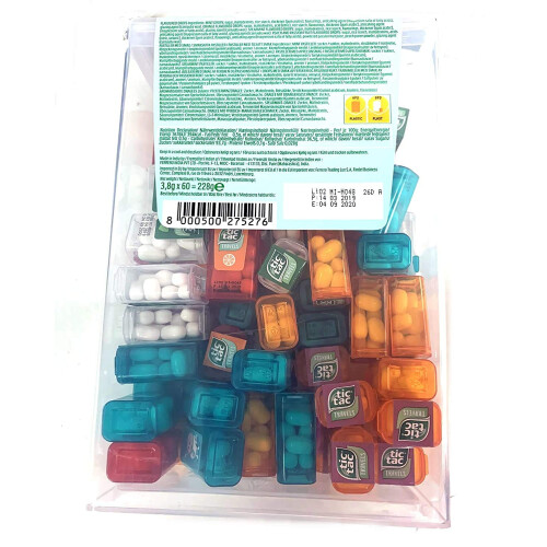 TIC TAC Box with 60 Mini Boxes (each 3.9 GRAMS), ARTIFICIALLY FLAVOURED MINTS 2