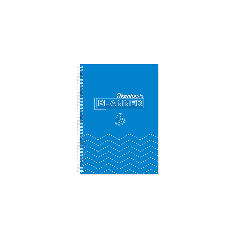 Silvine Blue A4 Teacher's Academic Planner With Durable Hardback Covers And 204 X6 Period Planner Pages,