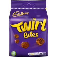 Cadbury Twirl Bites Bags Multipack, OFFICIAL, Bag of Chocolate Bites with Flaky Centre in a Solid Milk Chocolate Coating, 10 x 95 g