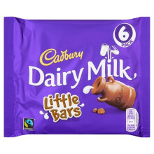 Cadbury Dairy Milk 6 Little Bars (Pack of 8, Total 48 Bars)0.13kg