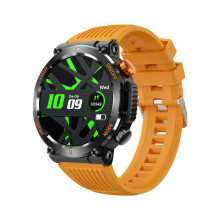 1.46-inch smart watch, 100 sports modes, 30-day battery life standby, for iOS and Android, Orange