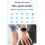Smart watch, 1.8 inches, multiple function options, suitable for iOS and Android, Black 5
