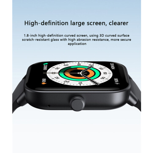 Smart watch, 1.8 inches, multiple function options, suitable for iOS and Android, Black 2