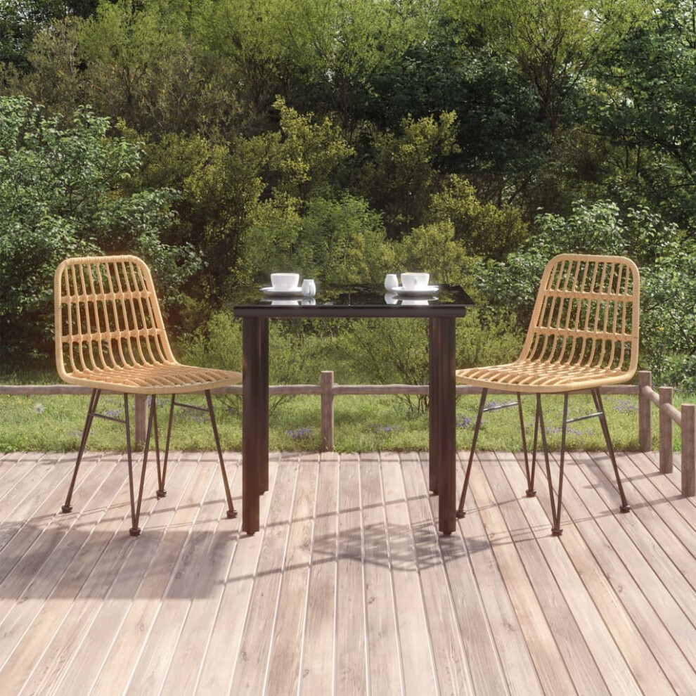 vidaXL 3 Piece Garden Dining Set Poly Rattan-image-OPC-PG5SNGZ-NEW