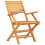 VidaXL vidaXL Folding Garden Chairs 2 pcs 55x62x90 cm Solid Wood Teak 3