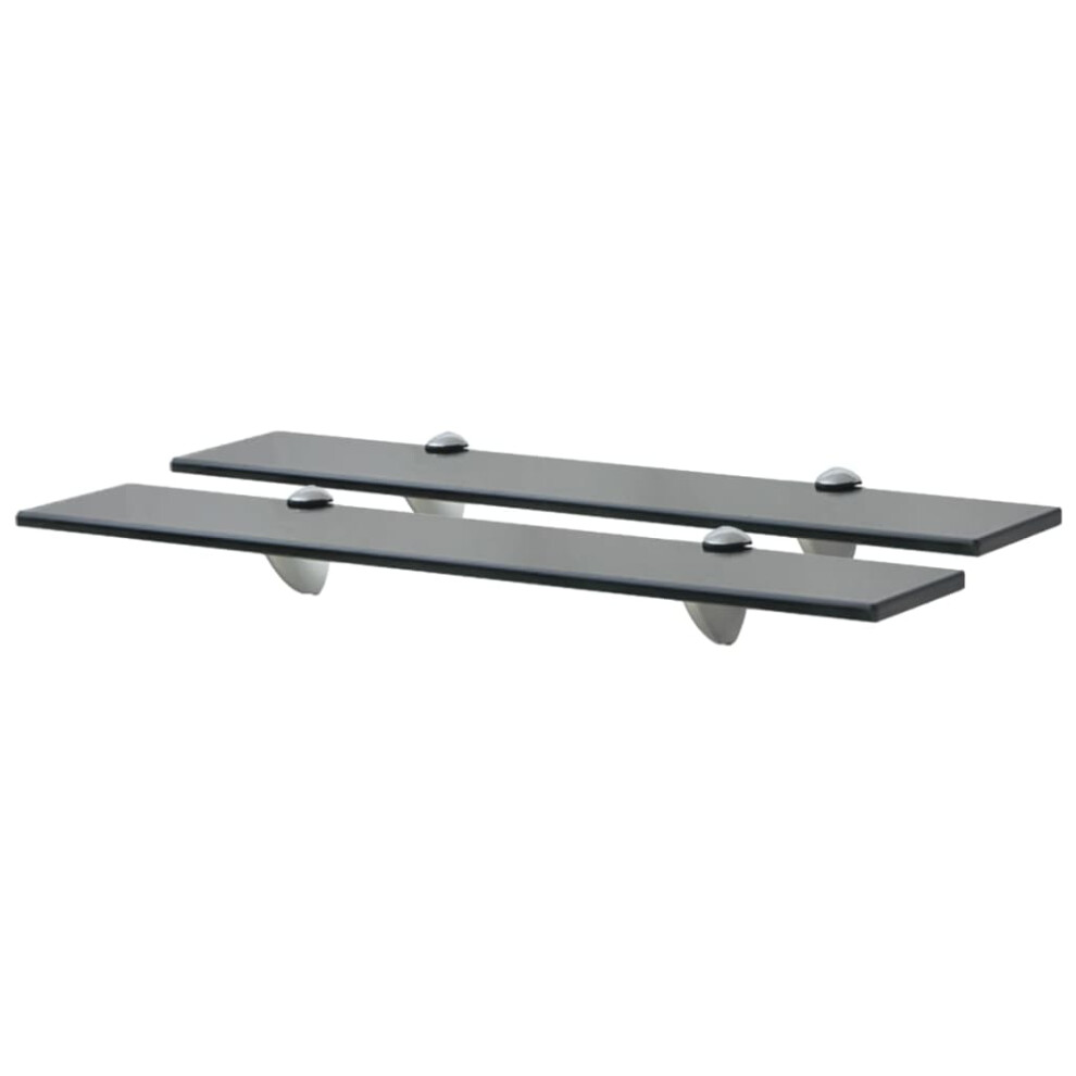 Vidaxl Floating Shelves 2 Pcs Glass 60X10 Cm 8 Mm