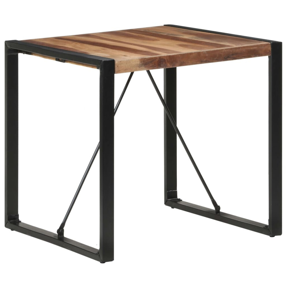 Vidaxl Dining Table 80X80x75 Cm Solid Wood