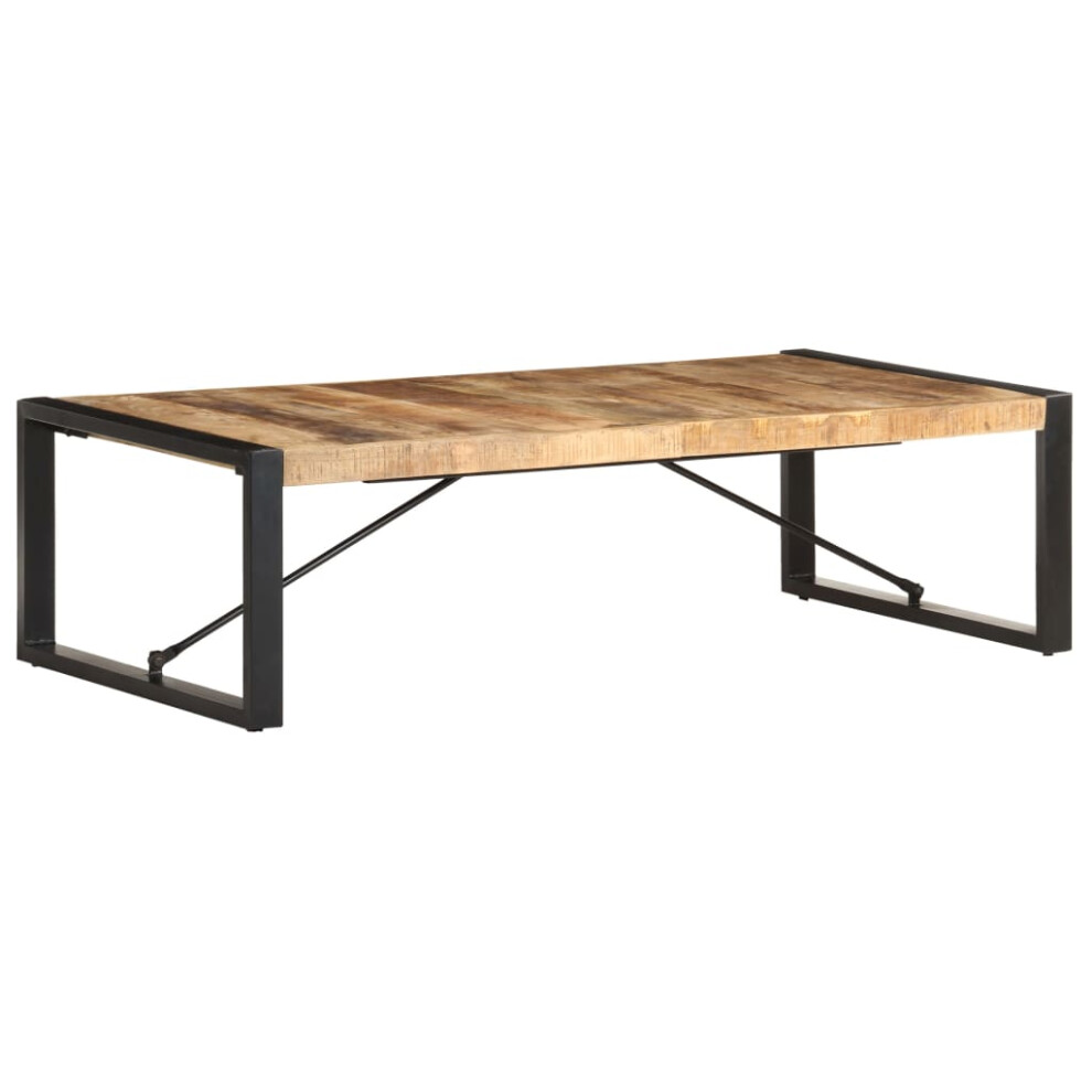 Vidaxl Coffee Table 140X70x40 Cm Rough Mango Wood