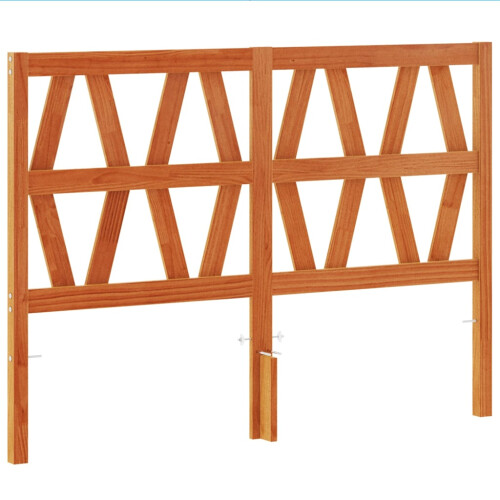 VidaXL vidaXL Headboard Wax Brown 135 cm Solid Wood Pine 1
