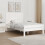 VidaXL vidaXL Wall Headboard White 108x3x60 cm Solid Wood Pine 1
