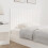VidaXL vidaXL Wall Headboard White 108x3x60 cm Solid Wood Pine 3