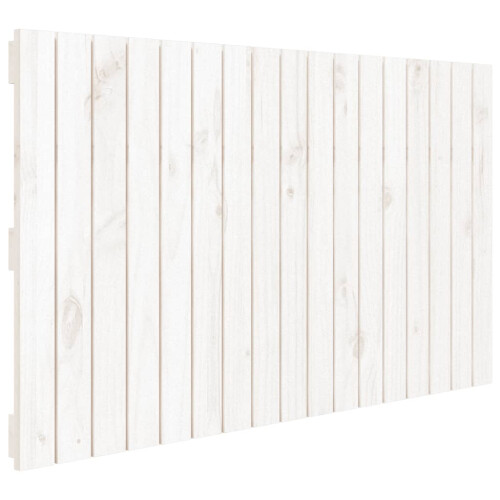 VidaXL vidaXL Wall Headboard White 108x3x60 cm Solid Wood Pine 1