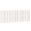 VidaXL vidaXL Wall Headboard White 159.5x3x60 cm Solid Wood Pine 2