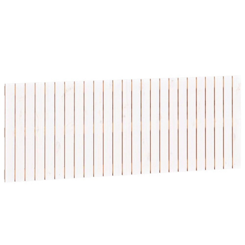 VidaXL vidaXL Wall Headboard White 159.5x3x60 cm Solid Wood Pine 1