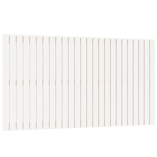 VidaXL vidaXL Wall Headboard White 159.5x3x90 cm Solid Wood Pine 1