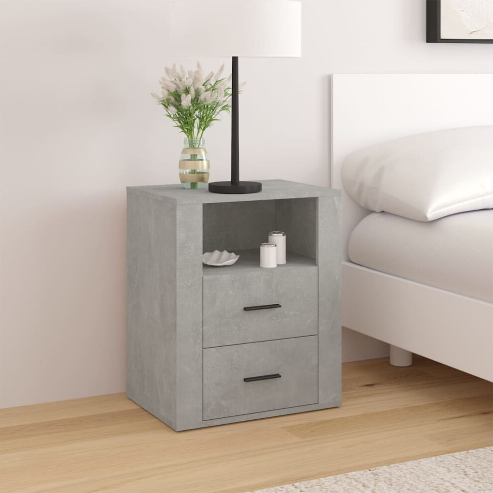 vidaXL Bedside Cabinet Concrete Grey 50x36x60 cm Engineered Wood-image-OPC-PG5SNTD-NEW