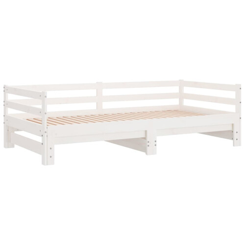 VidaXL vidaXL Pull-out Day Bed without Mattress White 2x(90x200)cm 2