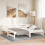 VidaXL vidaXL Pull-out Day Bed without Mattress White 2x(90x200)cm 4