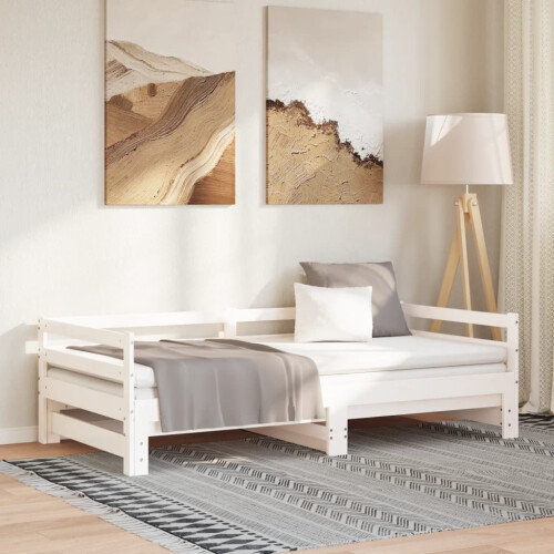 VidaXL vidaXL Pull-out Day Bed without Mattress White 2x(90x200)cm