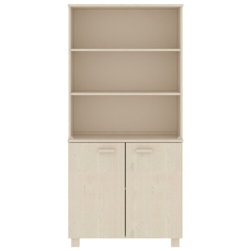 VidaXL vidaXL Highboard HAMAR Solid Wood Pine Honey Brown 2