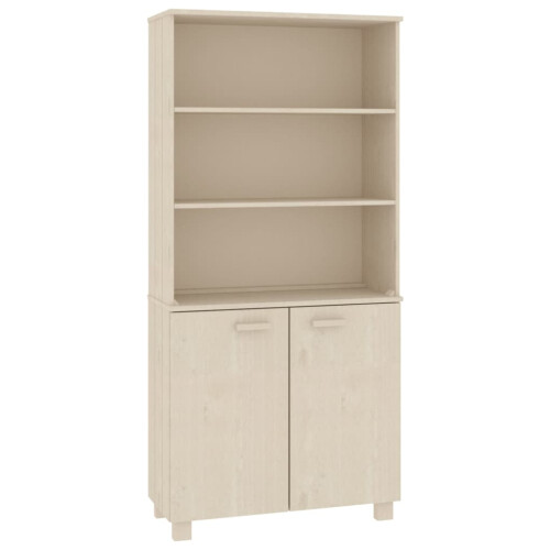 VidaXL vidaXL Highboard HAMAR Solid Wood Pine Honey Brown 1