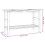 VidaXL vidaXL Bathroom Vanity Cabinet with Cream Marble Sinks Solid Wood Teak 6