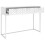 VidaXL vidaXL Console Table White 106x35x75 cm Steel 6
