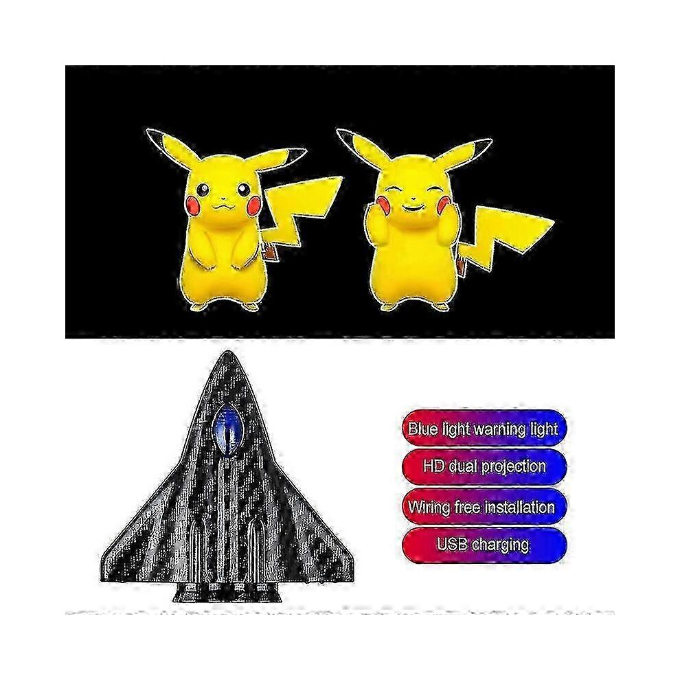 (Facepalm Pikachu) Car Dynamic Wireless Led Welcome Car Door Car Door Led Projector S For Car Light 5014561727325