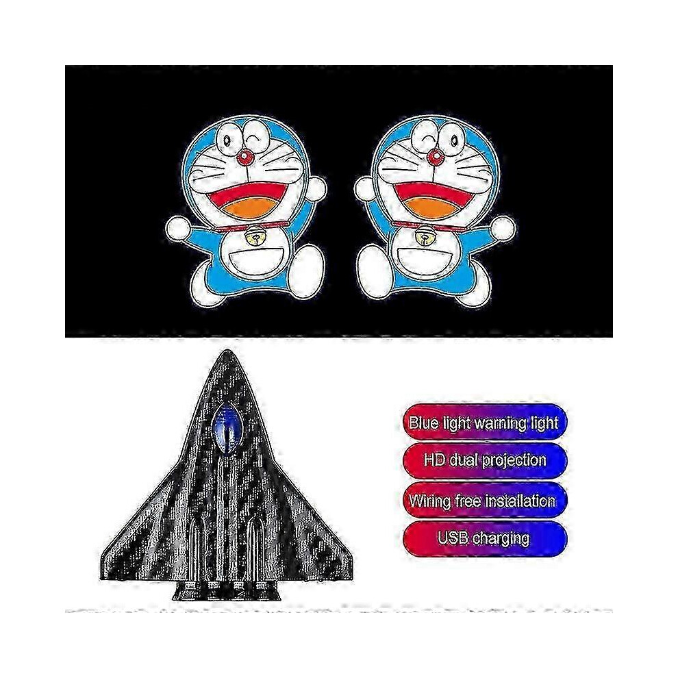 (Doraemon) Car Dynamic Wireless Led Welcome Car Door Car Door Led Projector S For Car Light 5014561727318