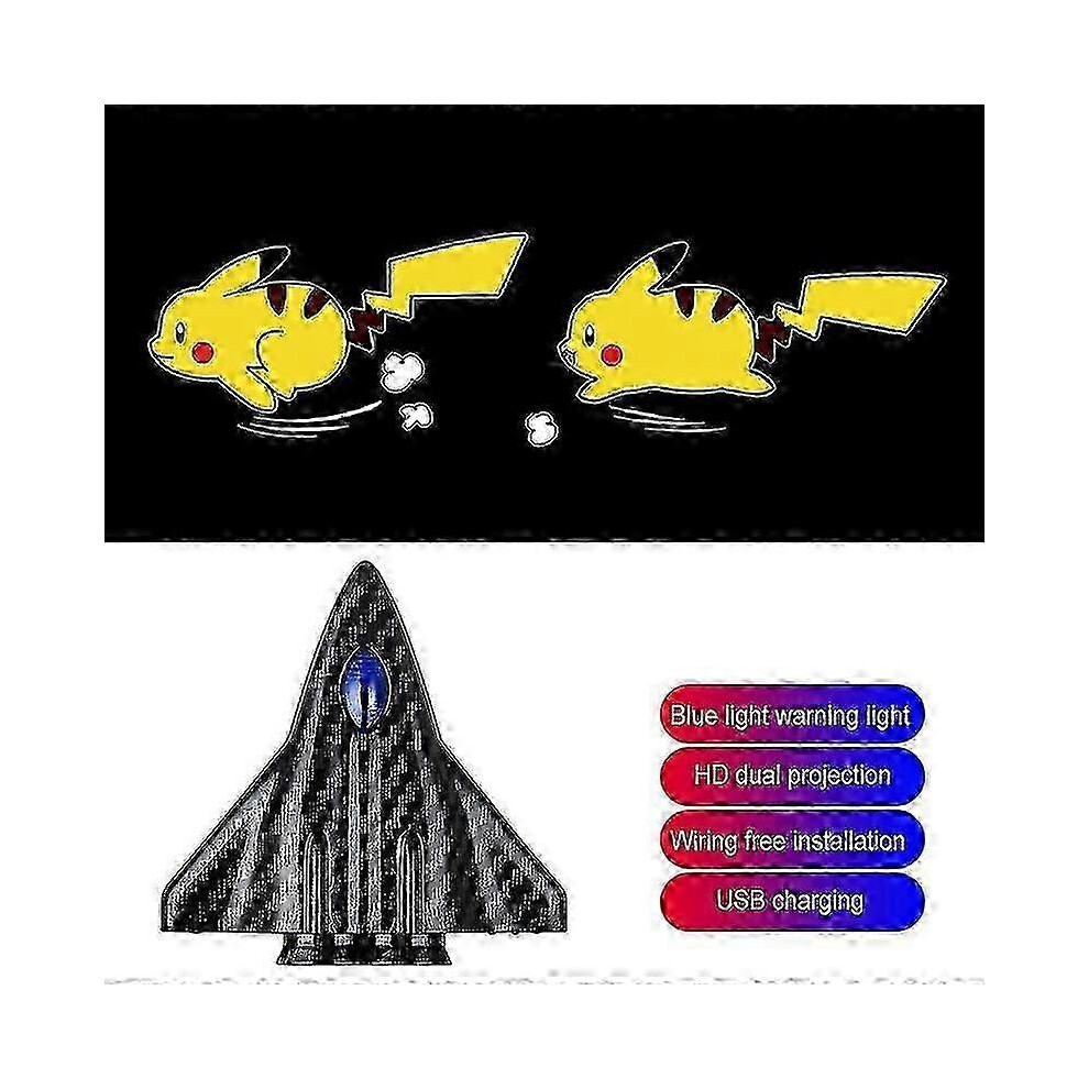 (Pikachu Running) Car Dynamic Wireless Led Welcome Car Door Car Door Led Projector S For Car Light 5014561727349