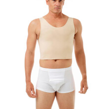(Nude,L)Underworks Econo High Power Compression Chest Binder Top - 943