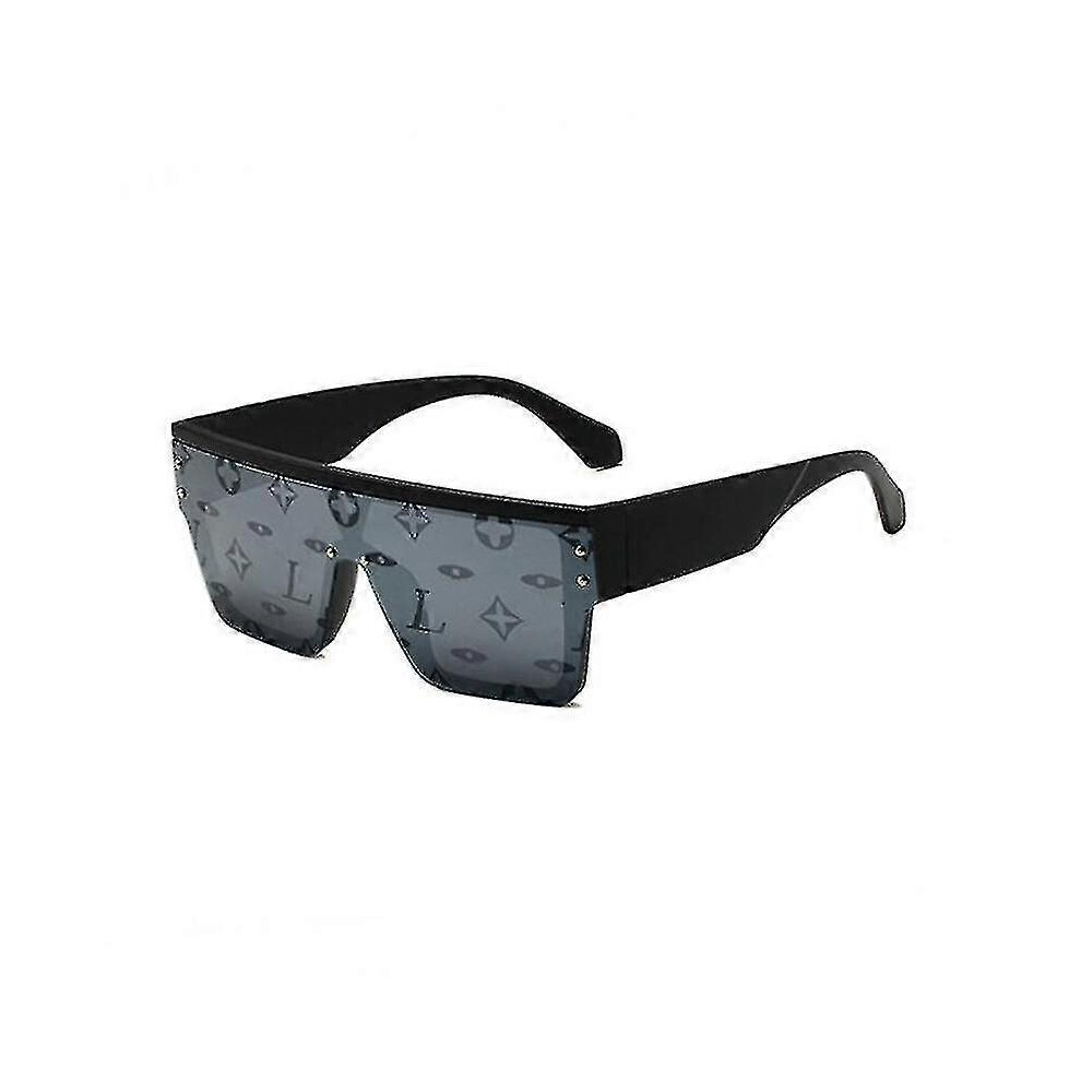(avec logo C2)1583 Lunettes de soleil anti-ultraviolets Lunettes de soleil simples à large monture Spot L Lunettes de soleil pour la maison
