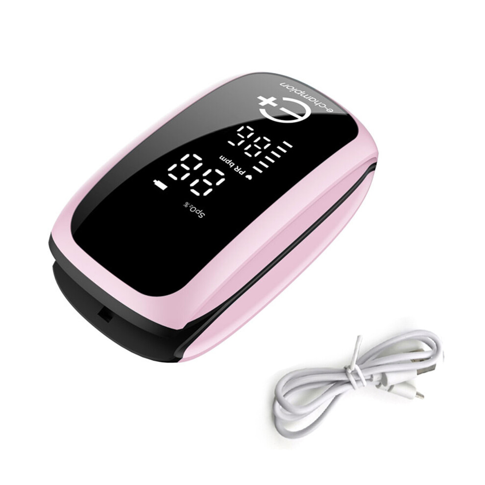 Rechargeable Finger Pulse Oximeter With Oled Display - Spo2 & Heart Rate Monitor, Usb Charging, Lightweight 45G Pink