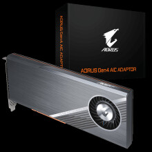 GIGABYTE GC-4XM2G4 AORUS Storage Gen4 AIC ADAPTOR PCI-E x1 M.2