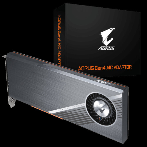 Gigabyte GIGABYTE GC-4XM2G4 AORUS Opslag Gen4 AIC ADAPTOR PCI-E x1 M.2