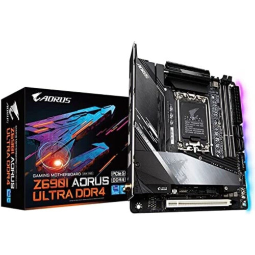 Gigabyte Gigabyte Z690I AORUS ULTRA DDR4 Mini ITX Motherboard - Supports 12th Gen Intel Core Processors (LGA 1700), 10+2+1 VRM Design,...