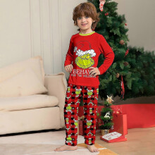 (Garçons,1-2Y)Pyjamas assortis famille de Noël Xmas Grinch Imprimé Adulte Kids Infants Nightwear Pajamas Pjs Set