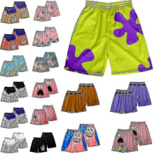 (DK10,XL)Men's Swimwear Patrick Star Short Beach Shorts Pant Quick Dry Beachwear Swim Trunk Swimsuit Surf Board Pants