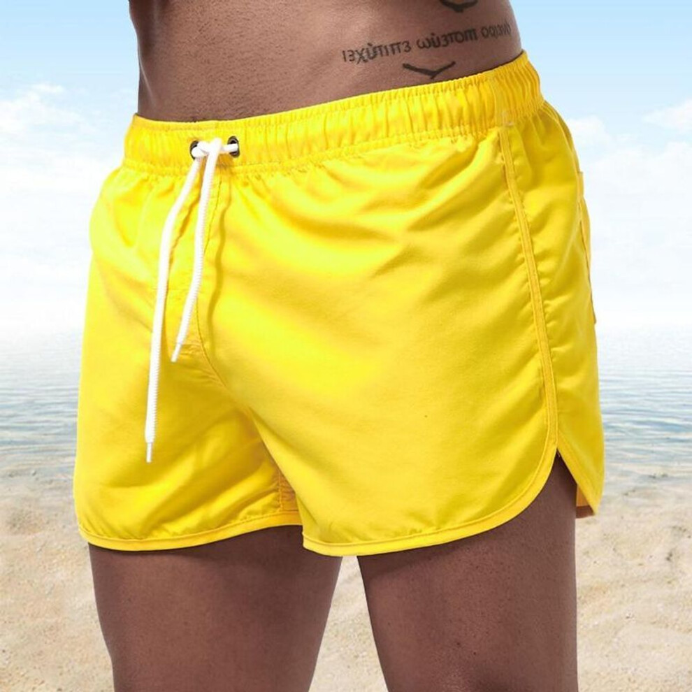 (yellow, XXXL) 9 Colors Quick-drying Shorts Running Sports Shorts Men Shorts Summer Beach Shorts Boxer Shorts Casual Shorts Beach Shortsfd05148082
