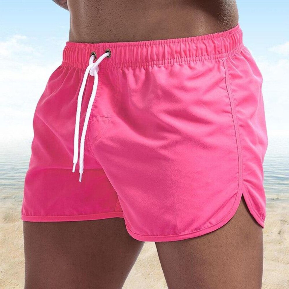(pink, XXXL) Men's Quick-dry Sports Shorts - 9 Colors