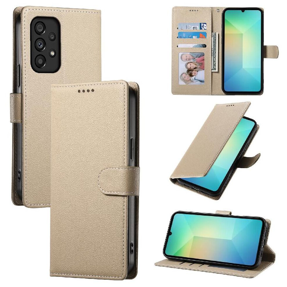 (Khaki ) Case For Samsung Galaxy A53 5G Daily Use Card Slots Magnetic Closure Shockproof 764549428380
