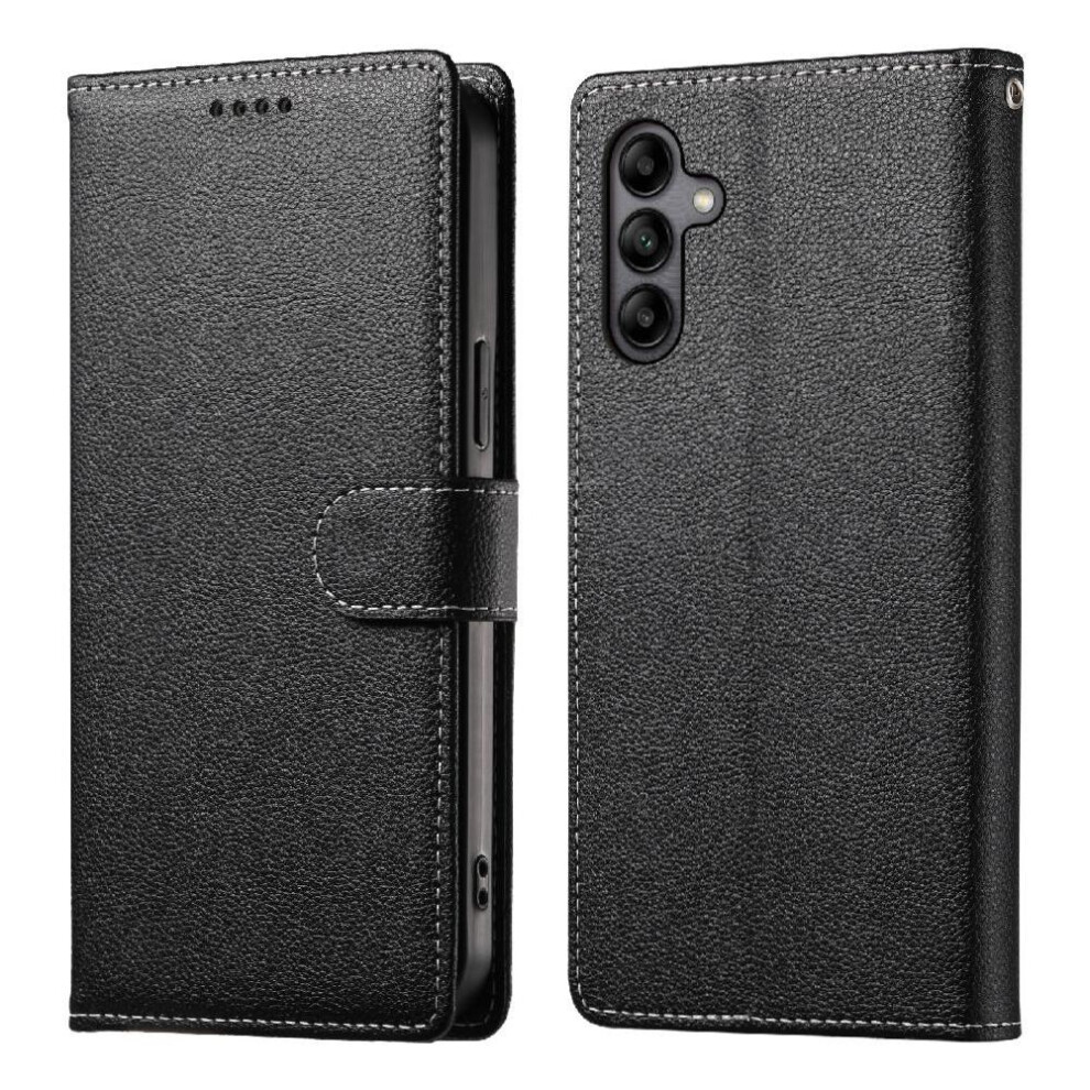 (Black) Case For Samsung Galaxy A05s Daily Use Magnetic Closure Shockproof Card Slots Black 764549430642