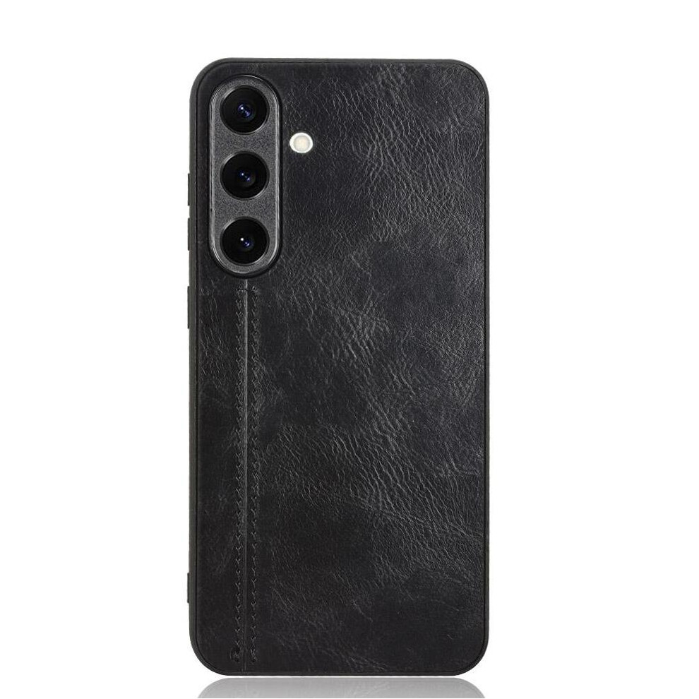 (Black) Wallet Case For Samsung Galaxy S25 Vegan Pu Leather Card Slot Card Bag Kickstand Wallet Case Black 764549431335