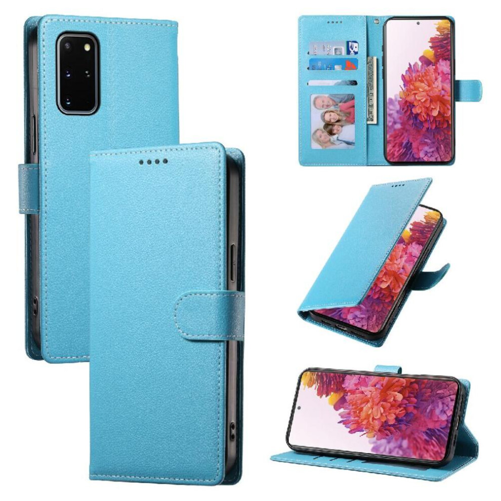 (Light ) Case For Samsung Galaxy S20 Shockproof Magnetic Closure Card Slots Daily Use Blue 764549431618