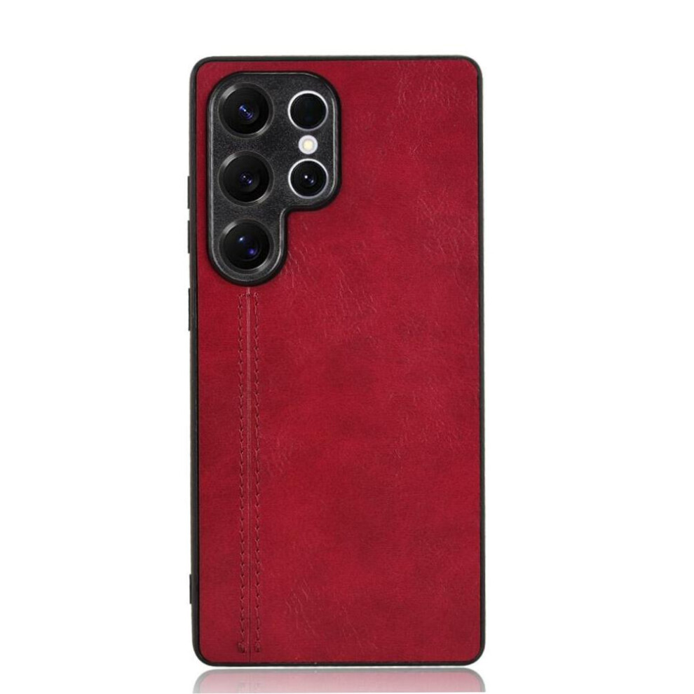 (Red) Lightweight Case For Samsung Galaxy S25 Ultra Contracted Design Classic Lightweigh Shockproof Slim Red 764549431717
