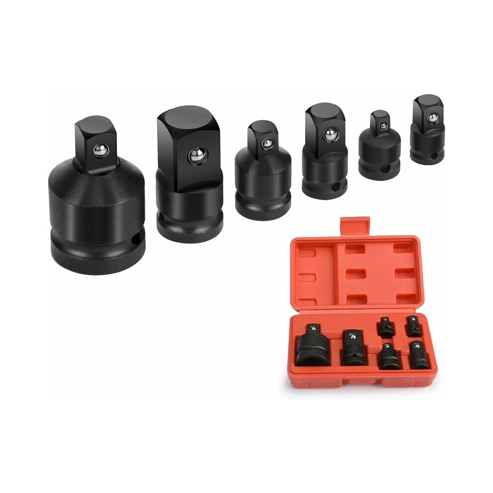6Pcs Impact Socket Adapter Set, Socket Wrench Adapters, 6Pcs Socket Converter Reducer Adapters 1/4, 3/8, 1/2, 3/4 9469042609274