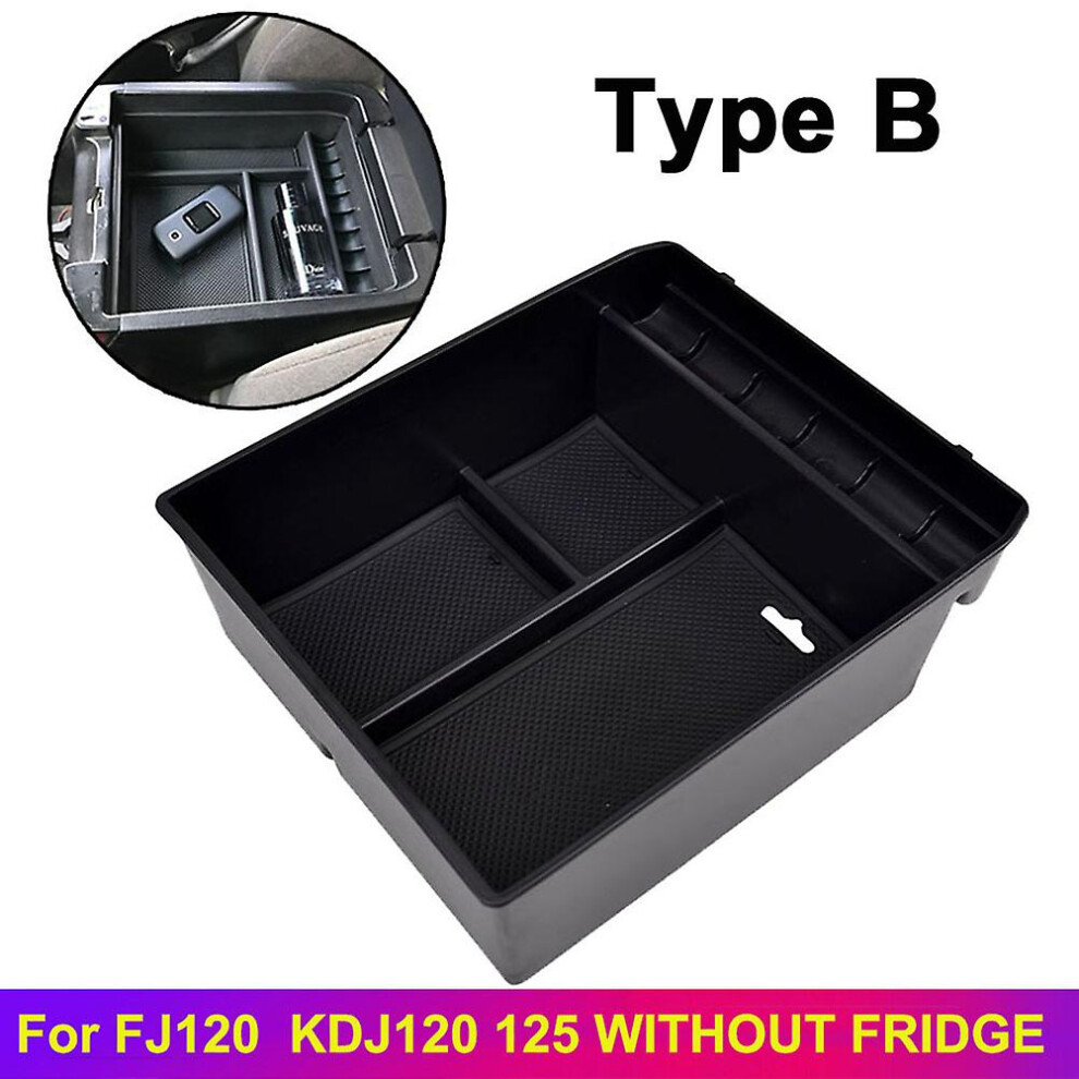(Without Fridge) Car Center Console Armrest Storage Box Tray For Toyota Land Cruiser Prado 120 150 Fj120 Kdj 120 125 2004 - 2009 Car Organizer 5014561744674