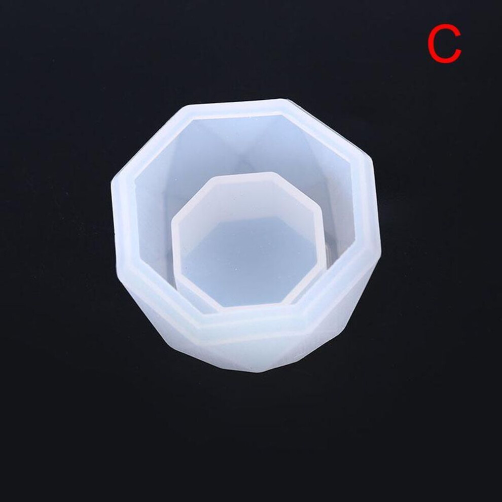 (7.5cm) Plant Flower Pot Silicone Mold Epoxy Resin Diy Candle Holder Mould Jewelry Tools