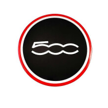 (For 500 Black Red) 4Pcs 56mm Car Emblem Wheel Center Hub Caps Stickers For Fiat Abarth 500 Tipo FR Punto Ducato Stilo Palio Bravo Pondo Viaggio